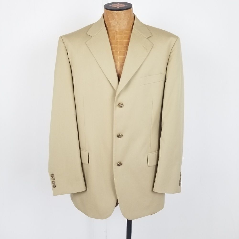 Brooks Brothers Brookscool Poplin Khaki Sport Coat